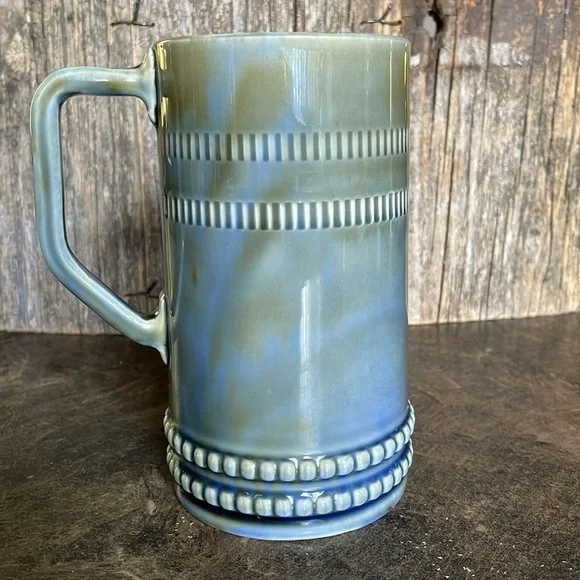 WADE | Irish Porcelain Tall Fly Fishing Scene Beer Stein Mug | Made in Ireland - Picture 3 of 7